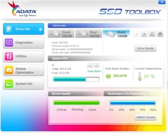 Набор инструментов ADATA SSD