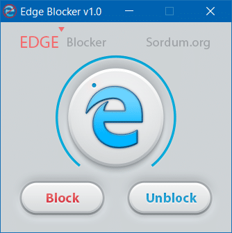 Блокировать Edge в Windows 10