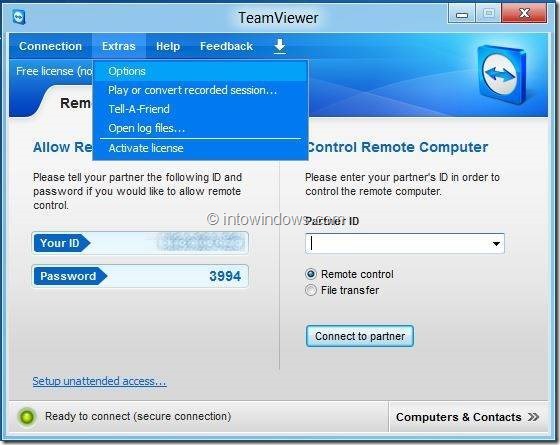 Шаг изменения настроек контроля доступа TeamViewer