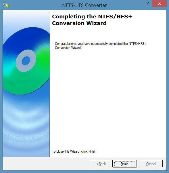 Конвертировать HFS в NTFS image4