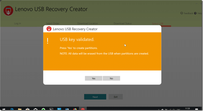 Создать USB-накопитель Lenovo Recovery рис.11