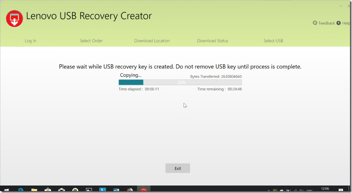 Создать USB-накопитель Lenovo Recovery рис.14