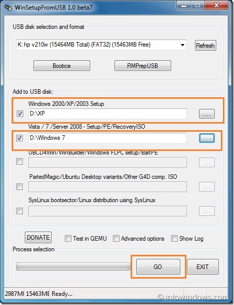 Создание мультизагрузочного USB-накопителя Windows 7 и XP. Шаг 3.