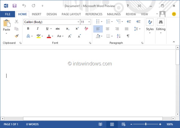 Отключить или отключить стартовый экран в Office 2013 Шаг 2