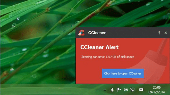 Отключить функцию активного мониторинга ccleaner