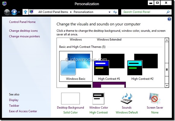 Включить стеклянную панель задач в Windows 8 Developer Preview Шаг 3