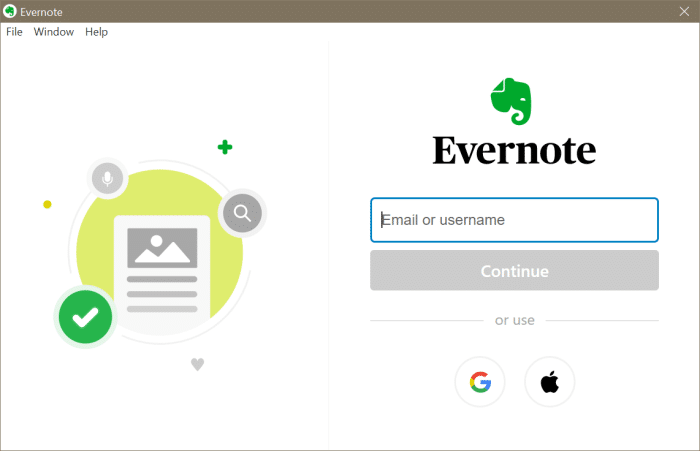 Evernote не открывается или не работает в Windows 10 pic6