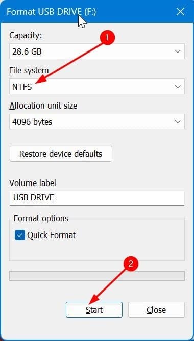 Форматирование USB-накопителей в Windows pic2