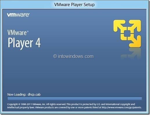 Установите Windows 8 на VMware Player 4 (FILEminimizer)