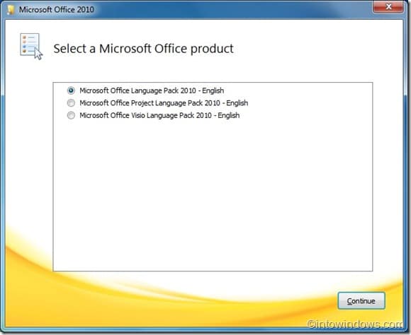 Установите языковой пакет Office 2010.