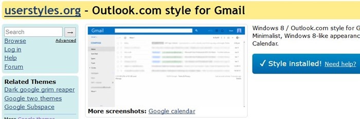 Сделайте Gmail похожим на Outlook.com, рисунок 2.