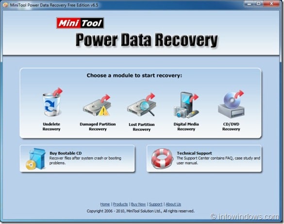 MiniTool Power Data Recovery Бесплатная версия для Windows