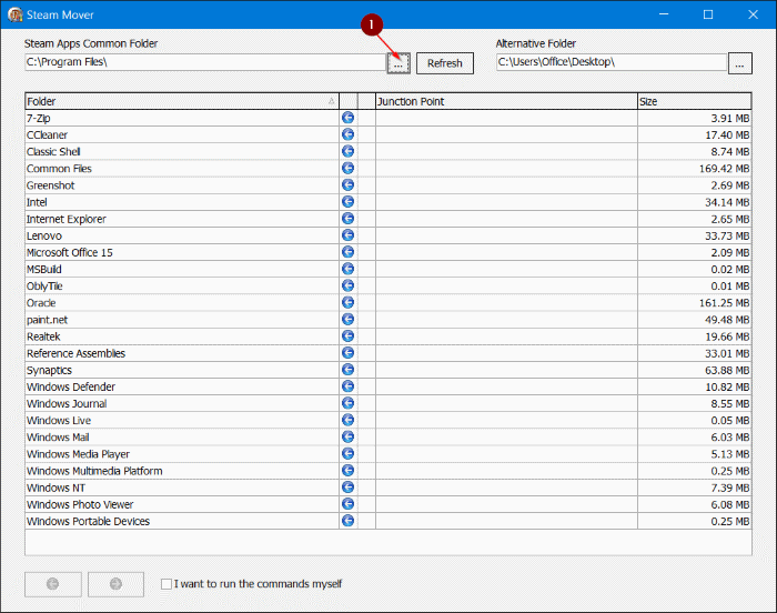 Переместите установленные программы на другой диск в Windows 10, шаг 04.