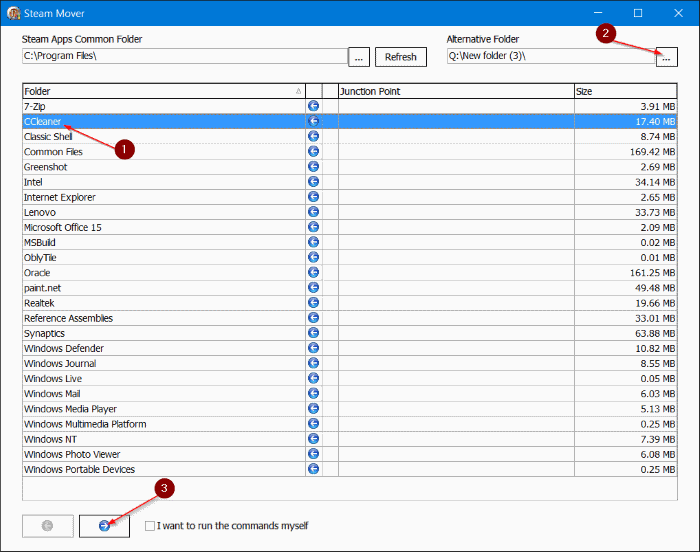 Переместите установленные программы на другой диск в Windows 10, шаг 05.