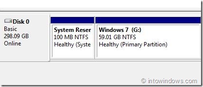 Открыть скрытый раздел, зарезервированный системой в Windows 7, шаг 5