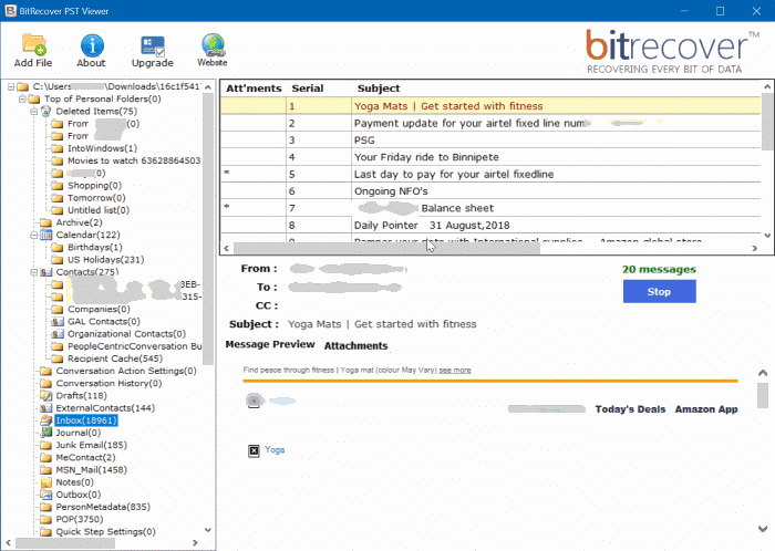 Открытие PST-файлов без Outlook в Windows 10 рис.2