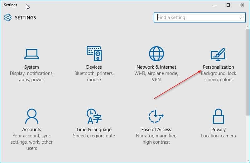 Откройте настройки заставки в Windows 10, рисунок 1