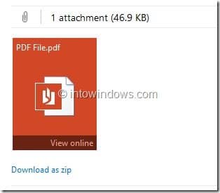 Откройте и просмотрите PDF-файл онлайн с помощью SkyDrive Picture