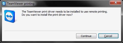 Удаленная печать TeamViewer Шаг 1