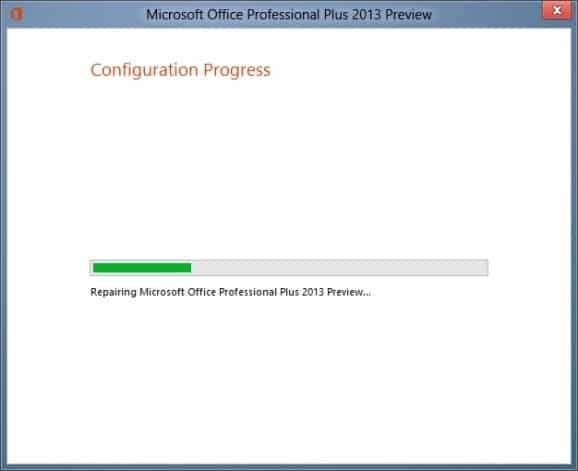 Восстановление Office 2013. Шаг 2. Установка