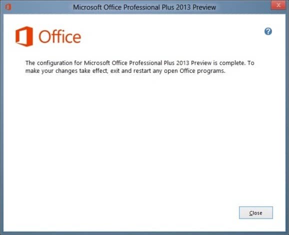 Восстановление Office 2013. Шаг 3. Установка