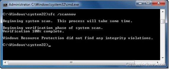 Восстановить системные файлы Windows 7