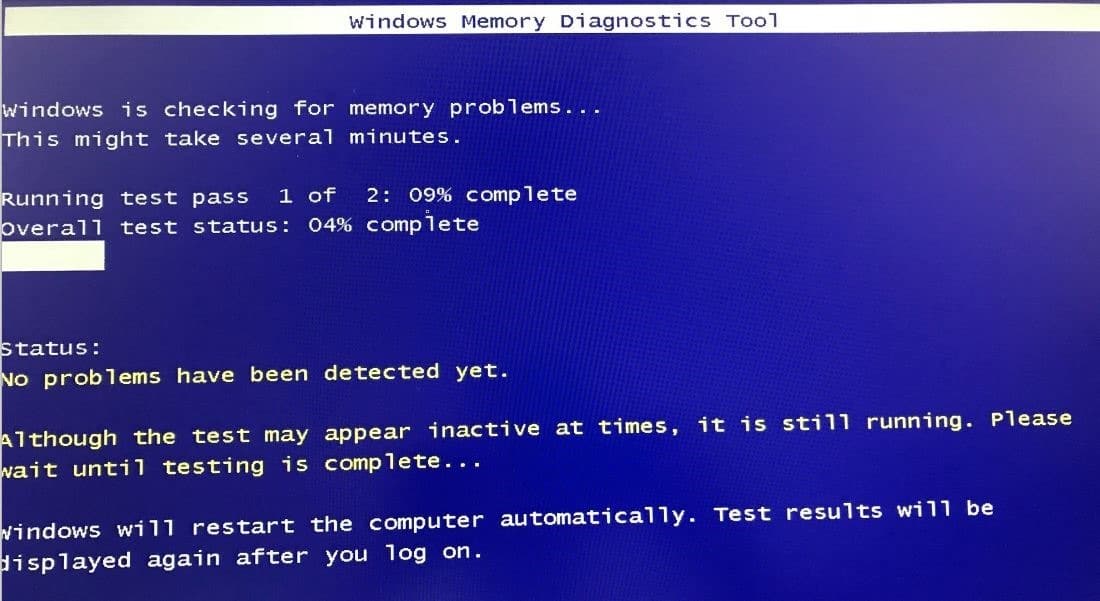 Запустите тест диагностики памяти в Windows 10 (2)