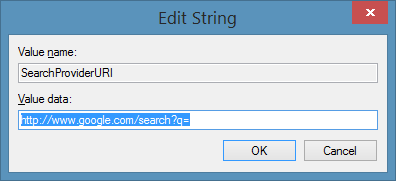 Установить Google в качестве поиска по умолчанию в Office 2013, шаг 5