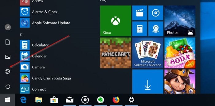 отключить спящий режим в Windows 10