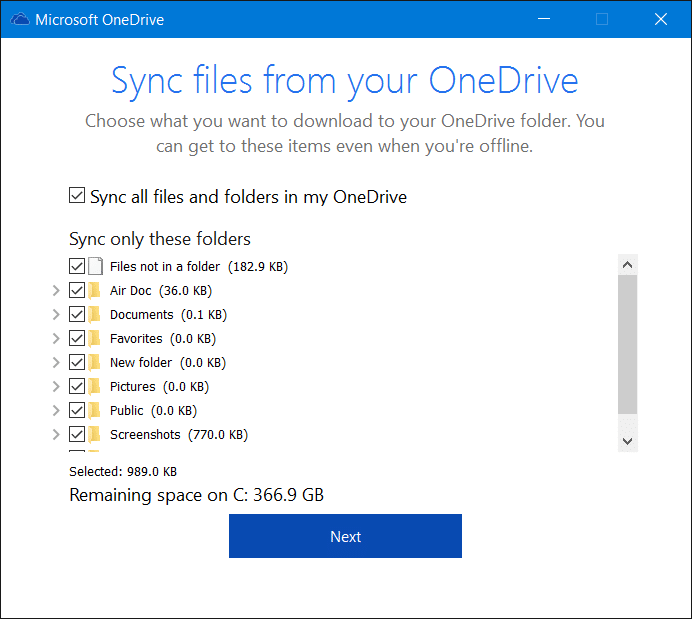 Выйдите из OneDrive в Windows 10 Шаг 8