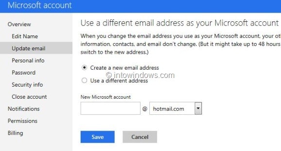 Вернитесь с Outlook.com на Hotmail или Live. Шаг 5.