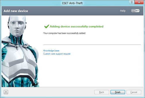 Отследите украденный ноутбук с помощью ESET Anti Theft 3