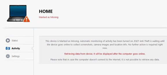 Отследите украденный ноутбук с помощью ESET Anti Theft 7