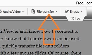 Перенос файлов с помощью TeamViewer. Изображение 2.