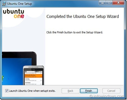 Установка Ubuntu One в Windows 7, шаг 3