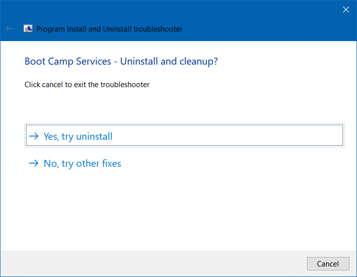 Удаление Boot Camp из Windows 10 pic4