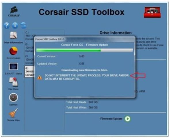 Обновить прошивку SSD