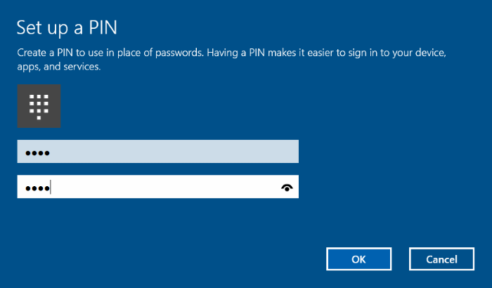 Используйте PIN-код для входа в Windows 10 (6)