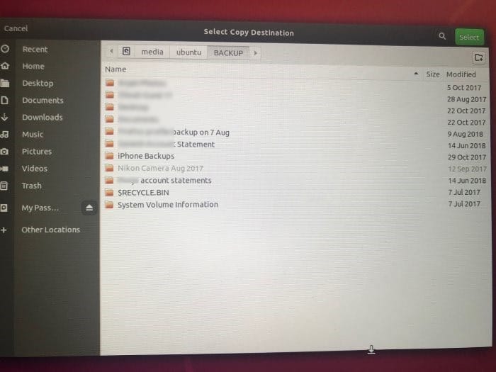 Используйте Ubuntu для резервного копирования файлов с незагружаемого ПК с Windows pic4