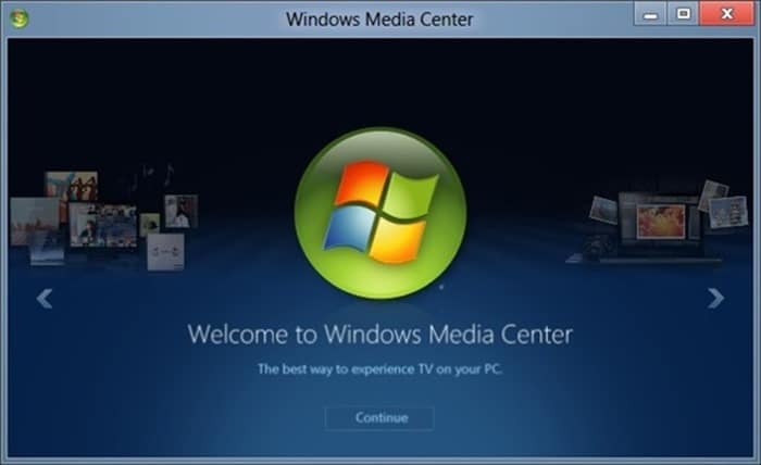 Windows Media Center в Windows 10