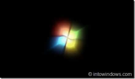 Заставка с логотипом загрузки Windows 7