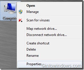 Значок компьютера Windows 7