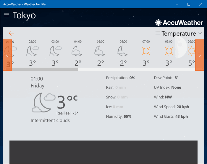 скачать приложение AccuWeather для Windows 10