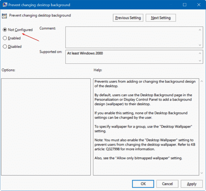 не могу изменить фон рабочего стола в Windows 10 pic3