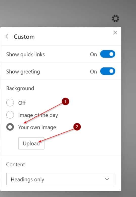 изменить фоновое изображение новой вкладки Microsoft Edge pic2