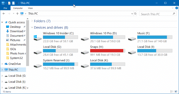 изменить размер шрифта проводника в Windows 10 pic01