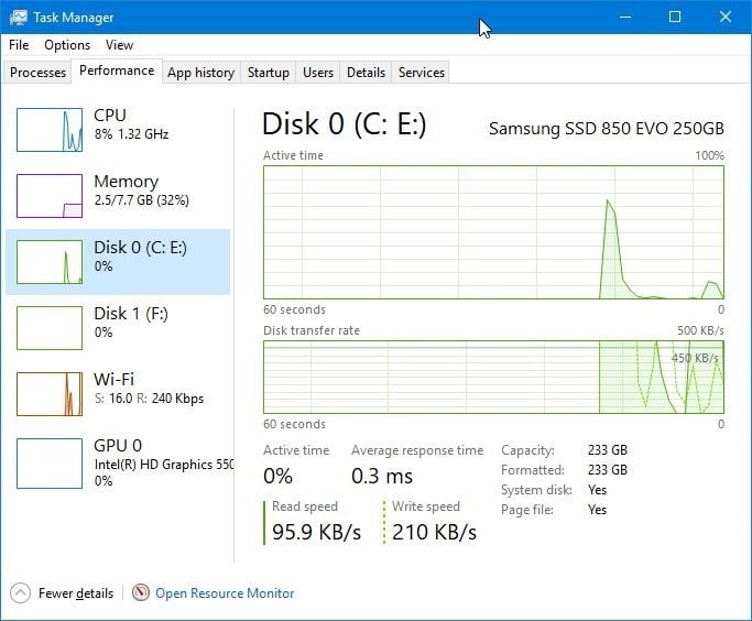 проверьте, есть ли на вашем компьютере с Windows 10 SSD pic1