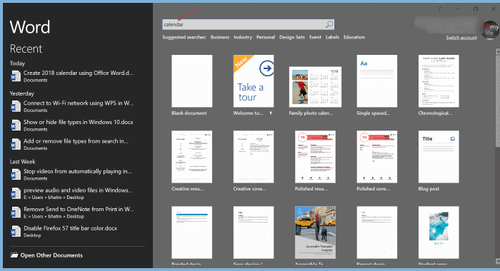 создать календарь с помощью Office Word или Excel рис.1