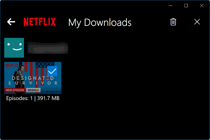 удалить загруженное содержимое из Netflix pic1