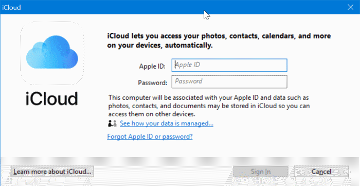 загрузить фотографии из icloud на компьютер с Windows 10 pic8